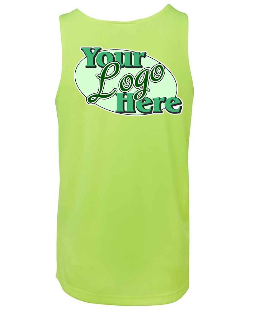 JBS 100% POLY 160GSM HIVIS SINGLET