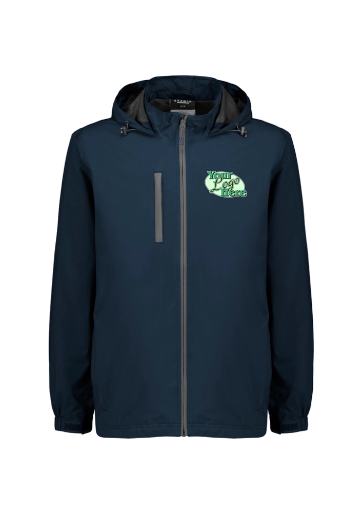 SYZMIK UNISEX SUPER LIGHT PACKABLE RAIN JACKET