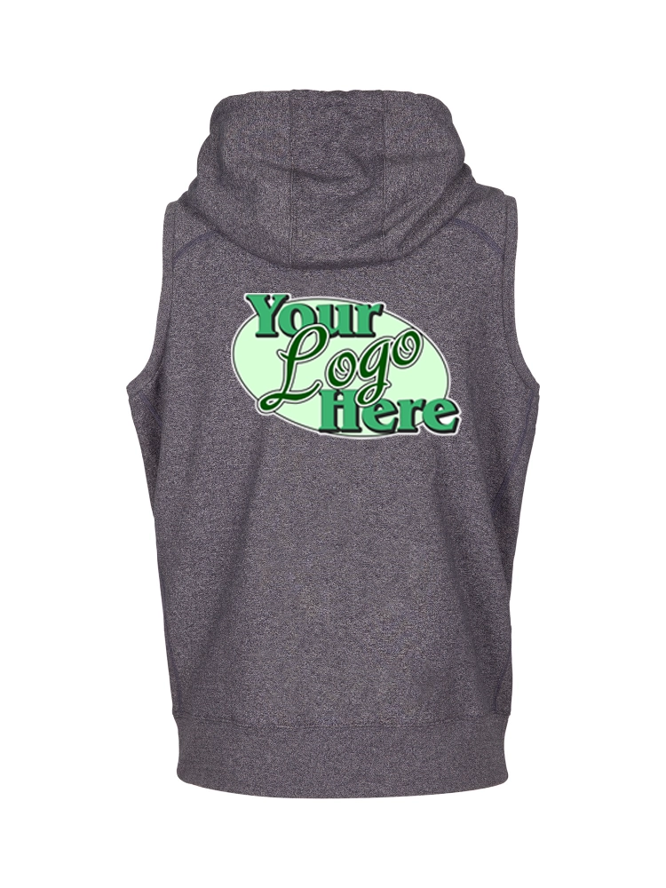 RAMO 260GSM SLEEVLESS HEATHER HOODIE