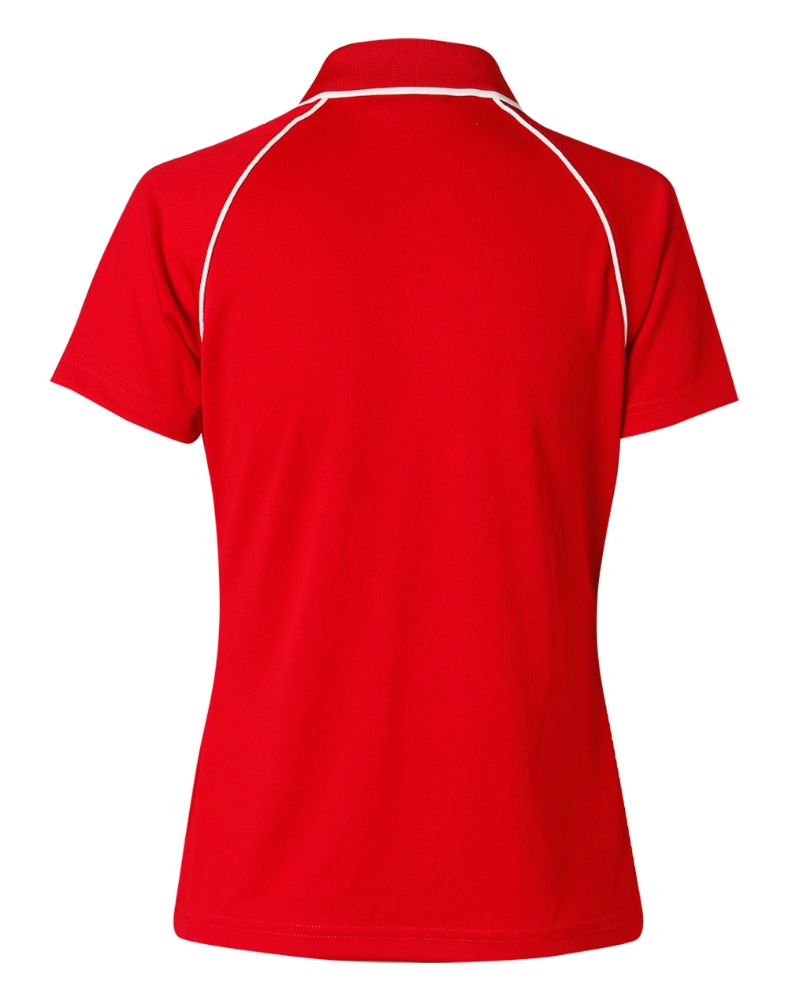 WINNING SPIRIT LADIES COOLDRY RAGLAN SHORT SLEEVE CONTRAST COLOUR POLO