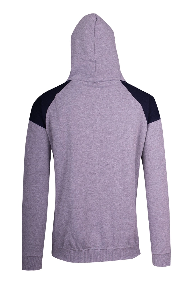 RAMO 320GSM CONTRAST PANEL PULLOVER HOODIE